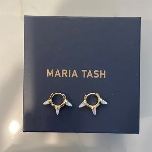 Maria Tash - 6.5mm triple short opal spike clickers (2)
